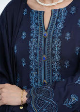 Miraas By VS Textile Embroidered Dhanak 3 Piece Unstitched Suit VS25MDWS D-44